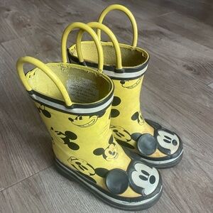 Mickey Mouse Rain boots. Size 6
